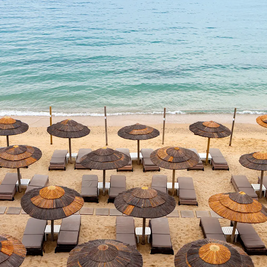 Elia Beach in Mykonos, Greece